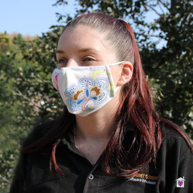 Reusable Fashion Face Mask - Mandala Parrot (Adult) - Image 2