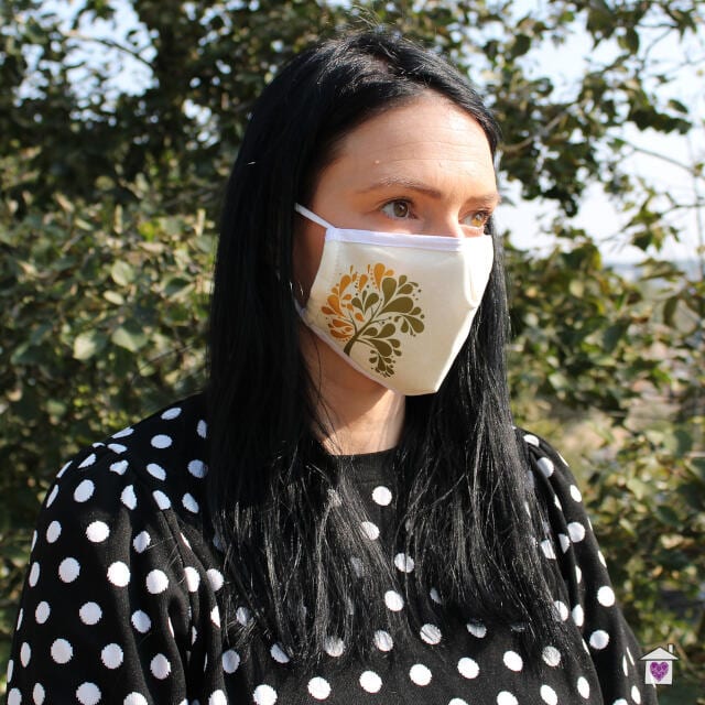 Reusable Fashion Face Mask - Golden Tree (Adult) - Image 2