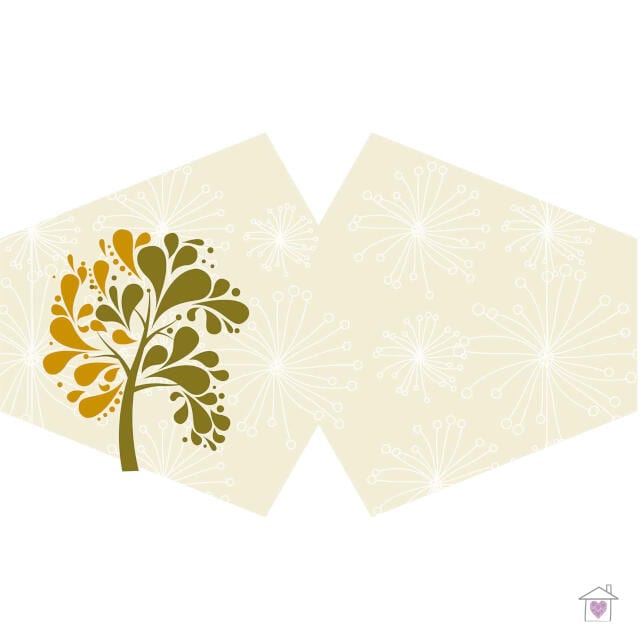 Reusable Fashion Face Mask - Golden Tree (Adult)