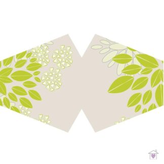 Reusable Fashion Face Mask - Green Leaves (Adult)