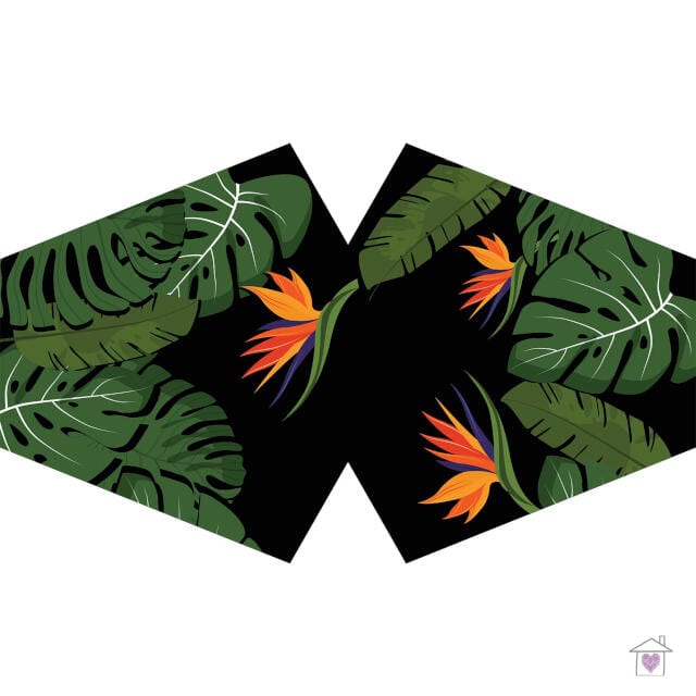 Reusable Fashion Face Mask - Green Jungle (Adult)