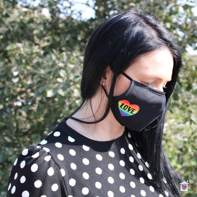 Reusable Fashion Face Mask - Love is Love (Adult) - Image 2