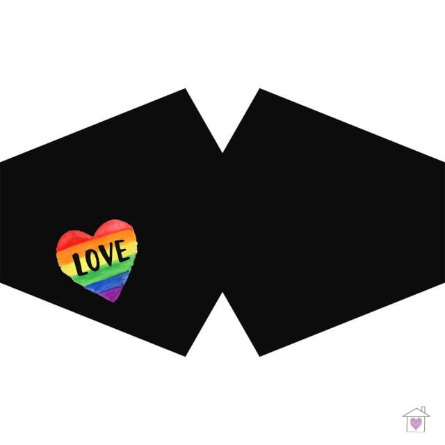 Reusable Fashion Face Mask - Love is Love (Adult)