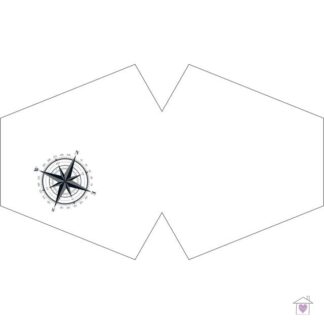 Reusable Fashion Face Mask - Nautical Compass (Adult)