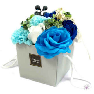 Soap Flower Bouquet- Blue Wedding