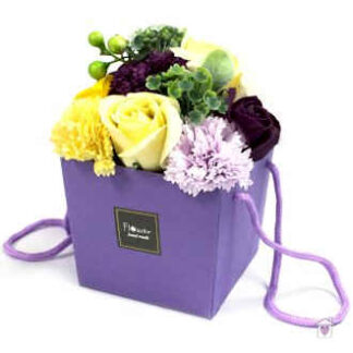 Soap Flower Bouquet- Purple Flower Garden