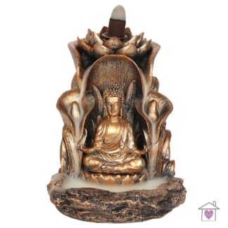 Bronze Buddha Backflow Incense Burner