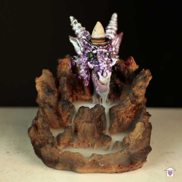 Purple Dragon Fantasy LED Backflow Incense Burner - Image 2