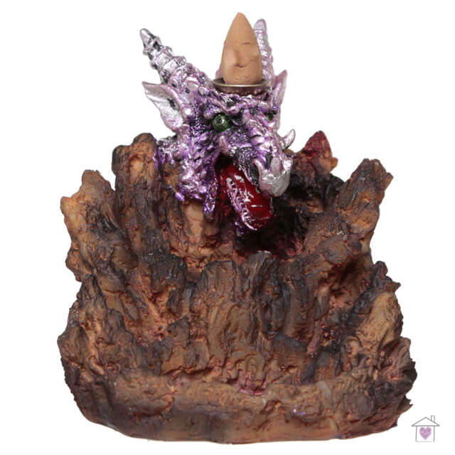 Purple Dragon Fantasy LED Backflow Incense Burner - Image 4