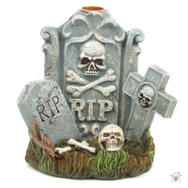 RIP Tombstone Backflow Incense Burner