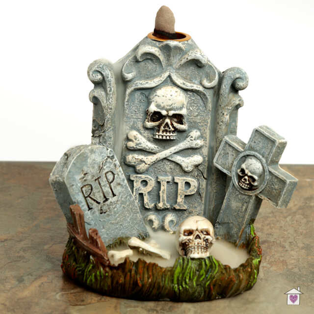 RIP Tombstone Backflow Incense Burner - Image 2