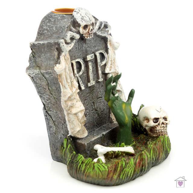 RIP Zombie Hand Tombstone Backflow Incense Burner - Image 4
