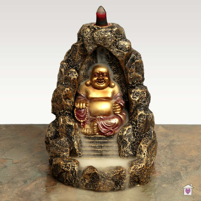 Chinese Buddha Backflow Incense Burner - Image 5