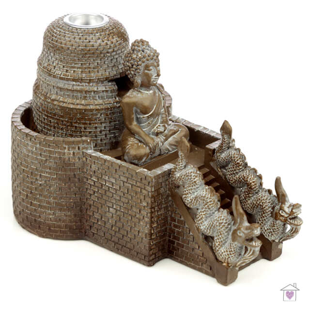 Thai Buddha Temple Backflow Incense Burner - Image 4