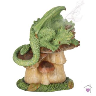 Green Dragon Incense Cone Burner by Anne Stokes