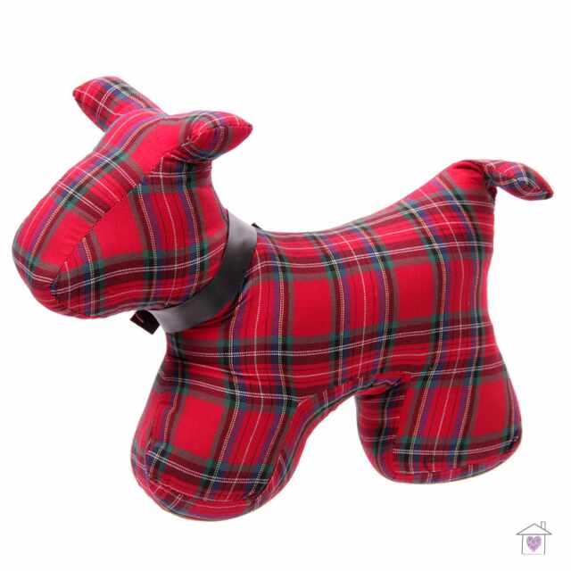 Tartan Scottie Dog Door Stop