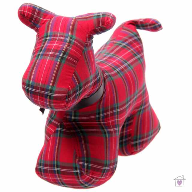 Tartan Scottie Dog Door Stop - Image 2