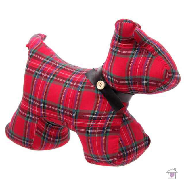 Tartan Scottie Dog Door Stop - Image 3