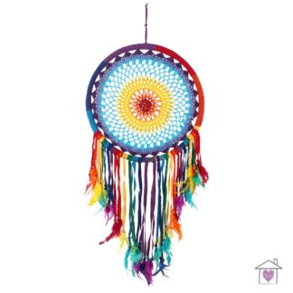 Multicolour Crochet Feather Dreamcatcher