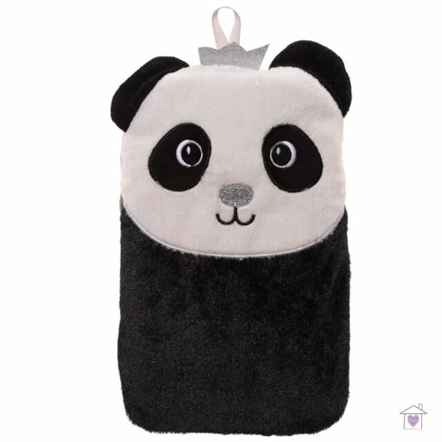 Cute Plush Pandarama Crown 1 Litre Hot Water Bottle and Cover - Image 2