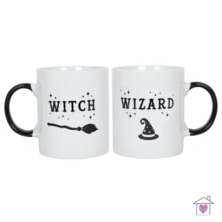 Witch and Wizard Mug Set