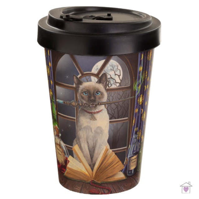 Hocus Pocus Lisa Parker Cat Bamboo Travel Mug - Image 5