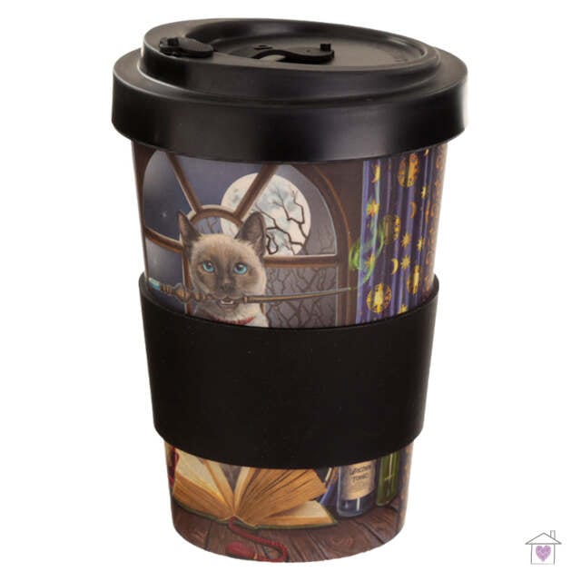 Hocus Pocus Lisa Parker Cat Bamboo Travel Mug - Image 4