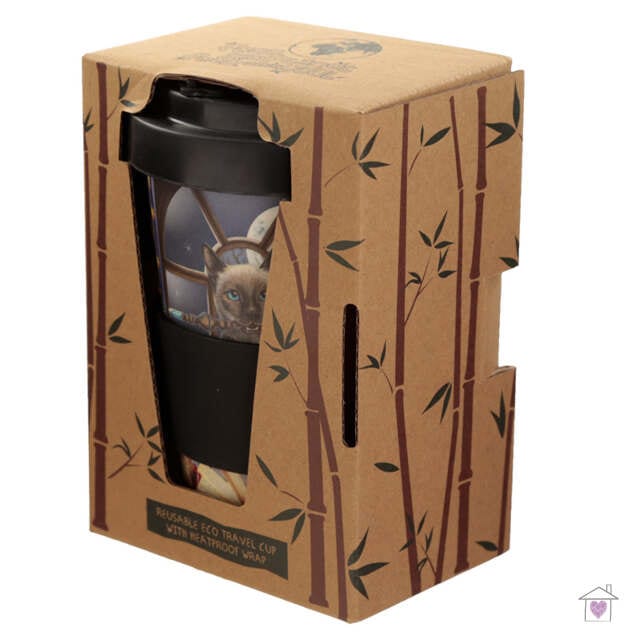 Hocus Pocus Lisa Parker Cat Bamboo Travel Mug - Image 6