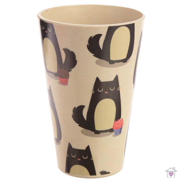 Feline Fine Cat Bamboo Travel Mug - Image 4