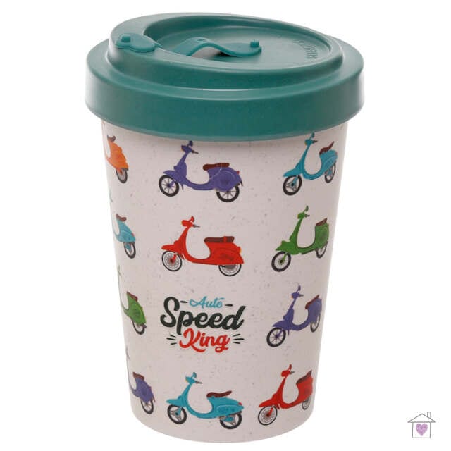 Scooter Screw Top Bamboo Travel Mug
