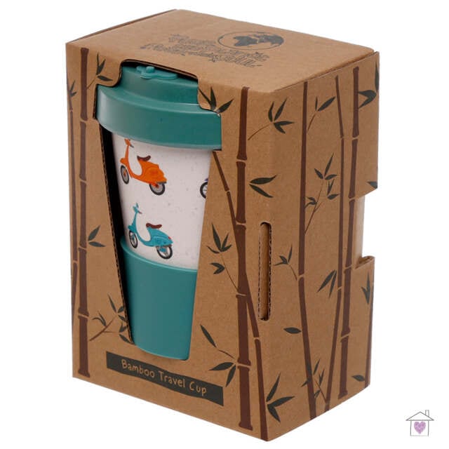 Scooter Screw Top Bamboo Travel Mug - Image 5