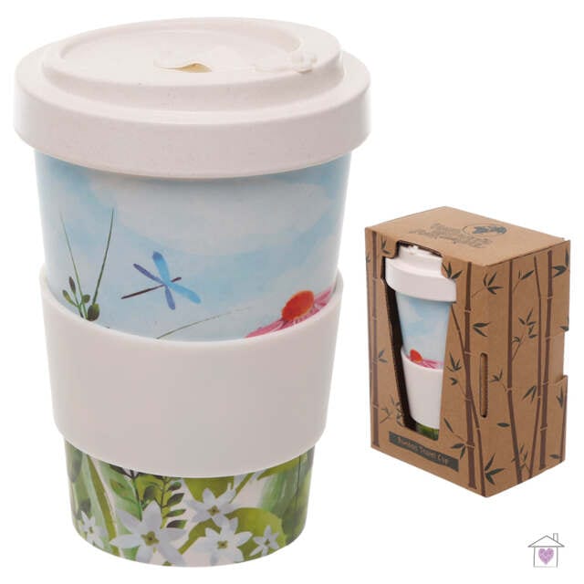 Botanical Gardens Screw Top Bamboo Travel Mug - Image 4