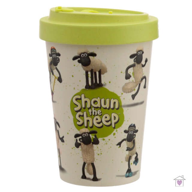 Shaun the Sheep Screw Top Bamboo Travel Mug