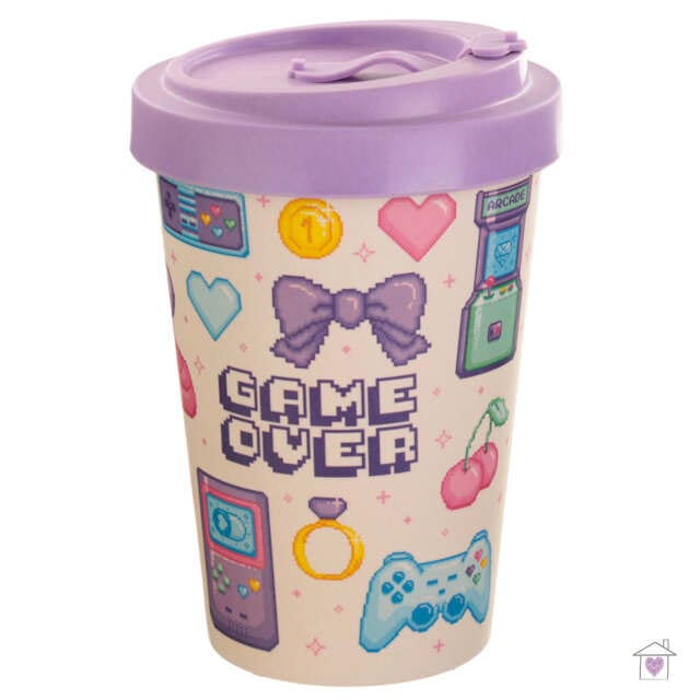 Retro Gaming Next Gen Game Over Bamboo Travel Mug
