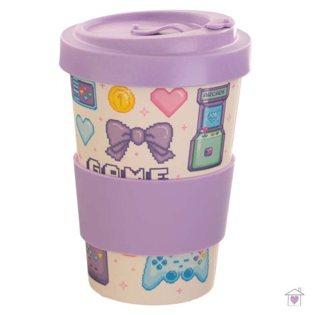 Retro Gaming Next Gen Game Over Bamboo Travel Mug - Image 5