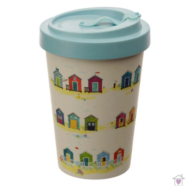 Portside Seaside Screw Top Bamboo Travel Mug - Image 2