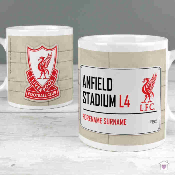 Personalised Football Stadium Street Sign Mugs - Image 2