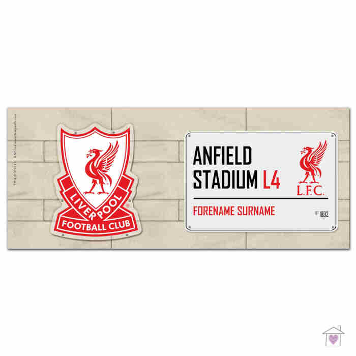 Personalised Football Stadium Street Sign Mugs - Image 3