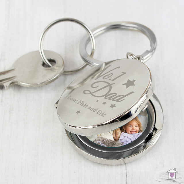 Personalised No.1 Dad Photo Keyring - Image 3