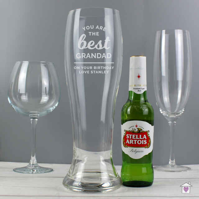 Personalised 'You are the Best' Giant Two And A Half Pint Beer Glass - Image 8