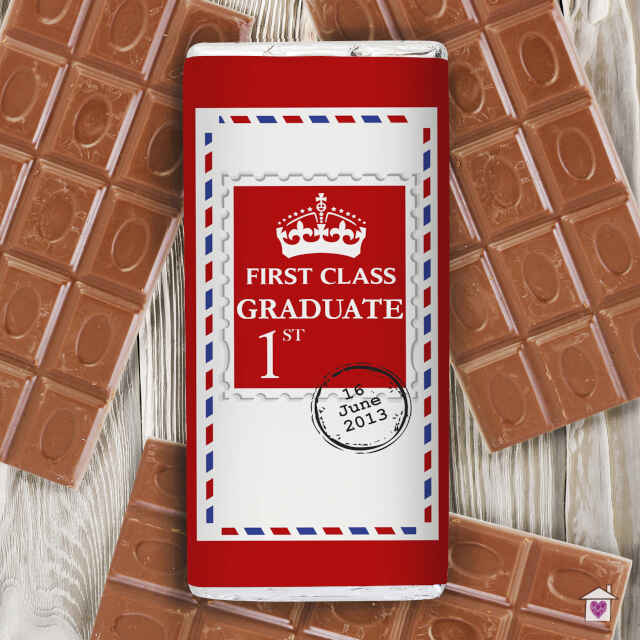 Personalised 1st Class Milk Chocolate Bar - Image 6