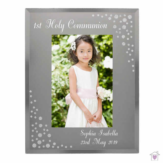 Personalised Any Message 4x6 Diamante Glass Photo Frame - Image 12