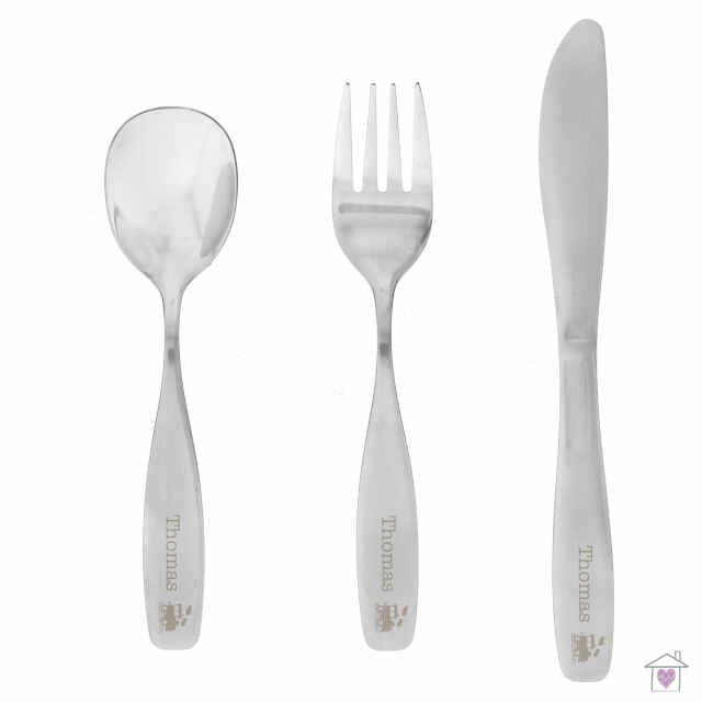 Personalised 3 Piece Train Cutlery Set - Image 2