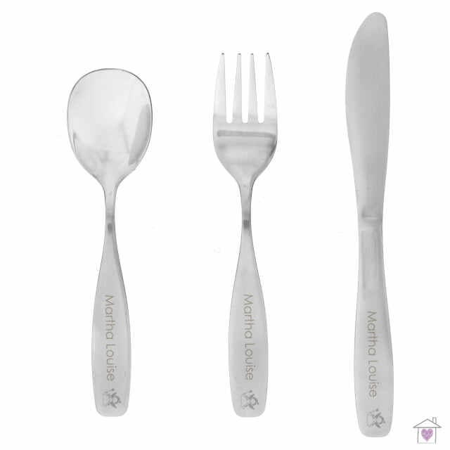 Personalised 3 Piece Fairy Cutlery Set - Image 2