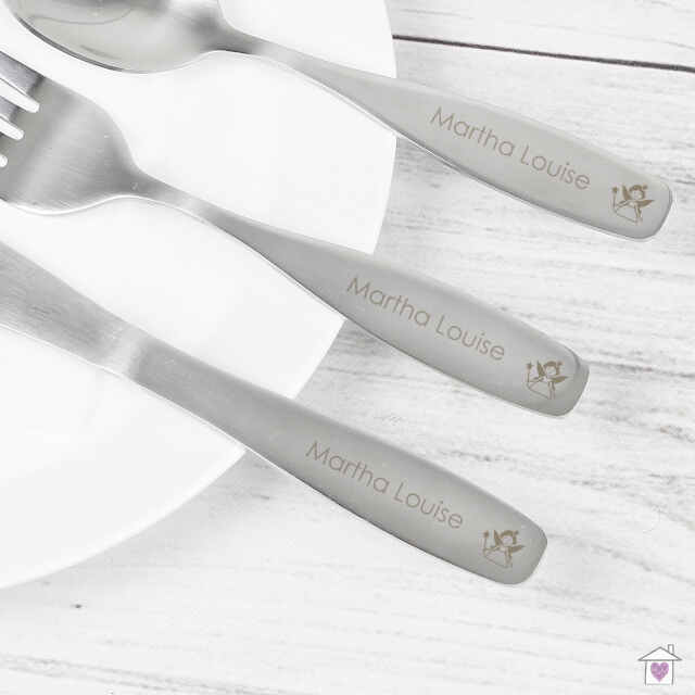 Personalised 3 Piece Fairy Cutlery Set - Image 4