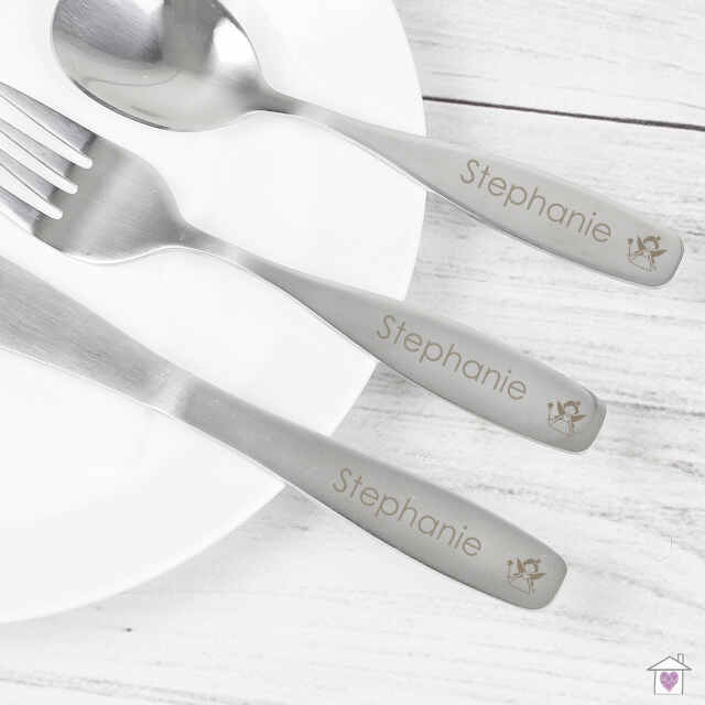 Personalised 3 Piece Fairy Cutlery Set - Image 5
