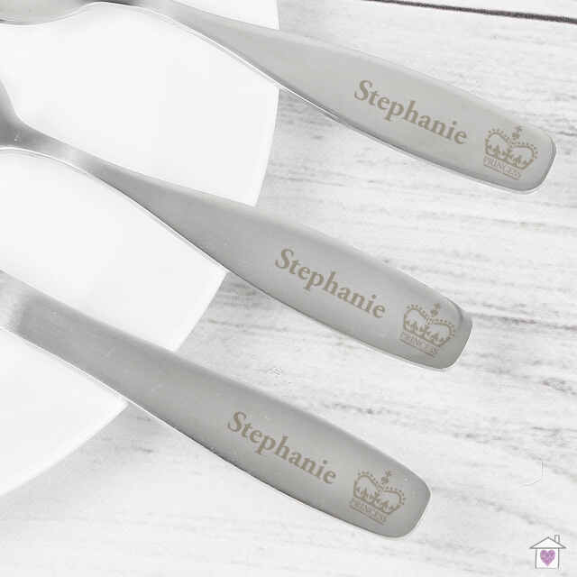 Personalised 3 Piece Princess Cutlery Set - Image 3