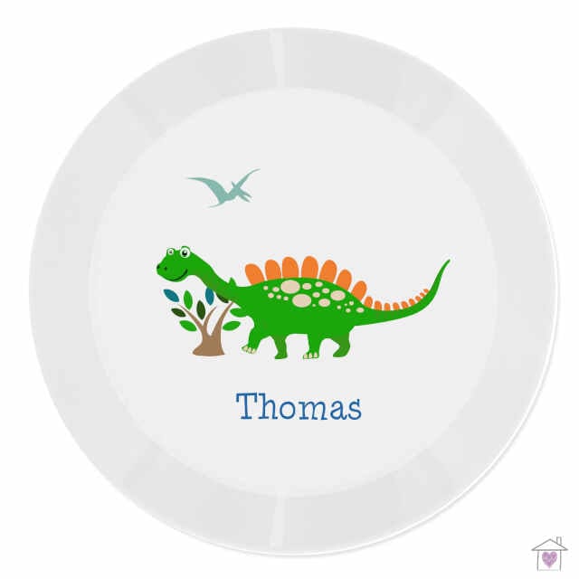 Personalised Dinosaur Plastic Plate - Image 2