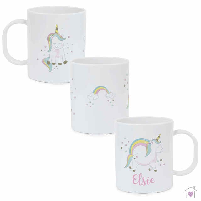 Personalised Baby Unicorn Plastic Mug - Image 2