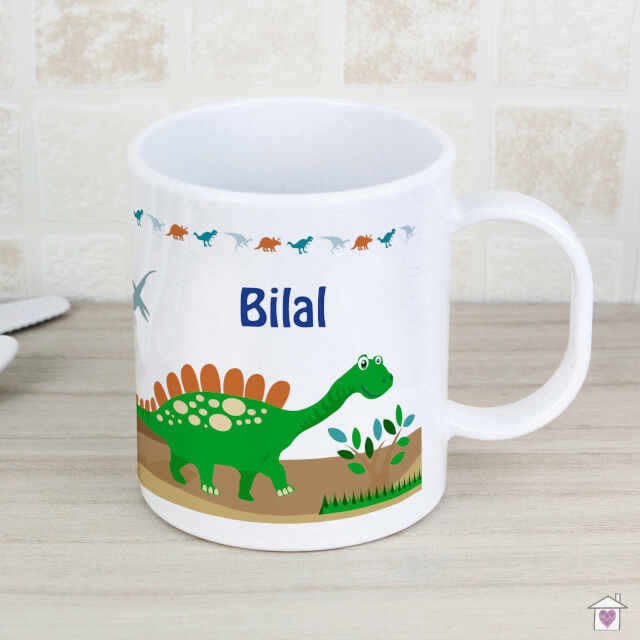 Personalised Dinosaur Plastic Mug - Image 4